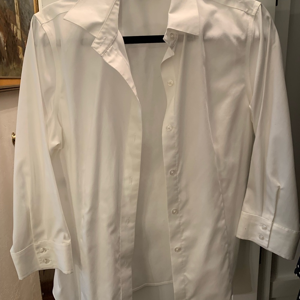 Jones New York Women's White Blouse